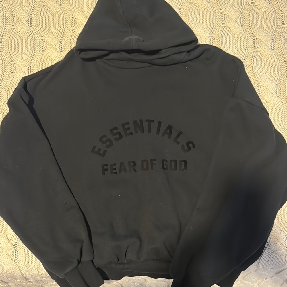 Essentials Fear of God Black Hoodie